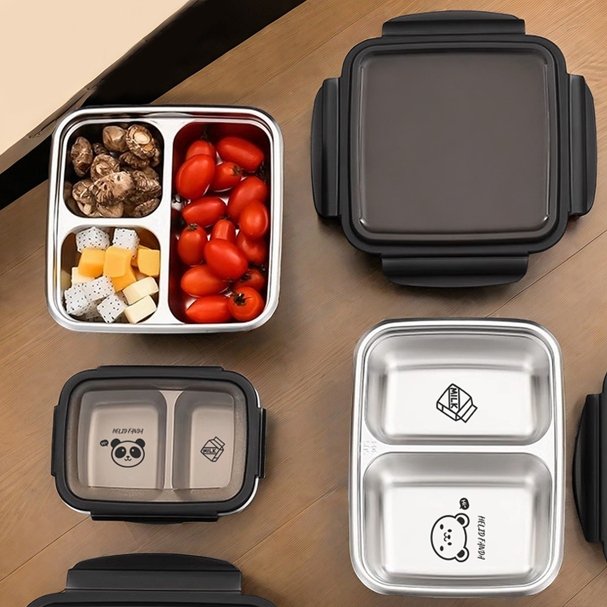 Baby Food Organizer - WORTHBUY 2/3 przegródki Lunch Box ze