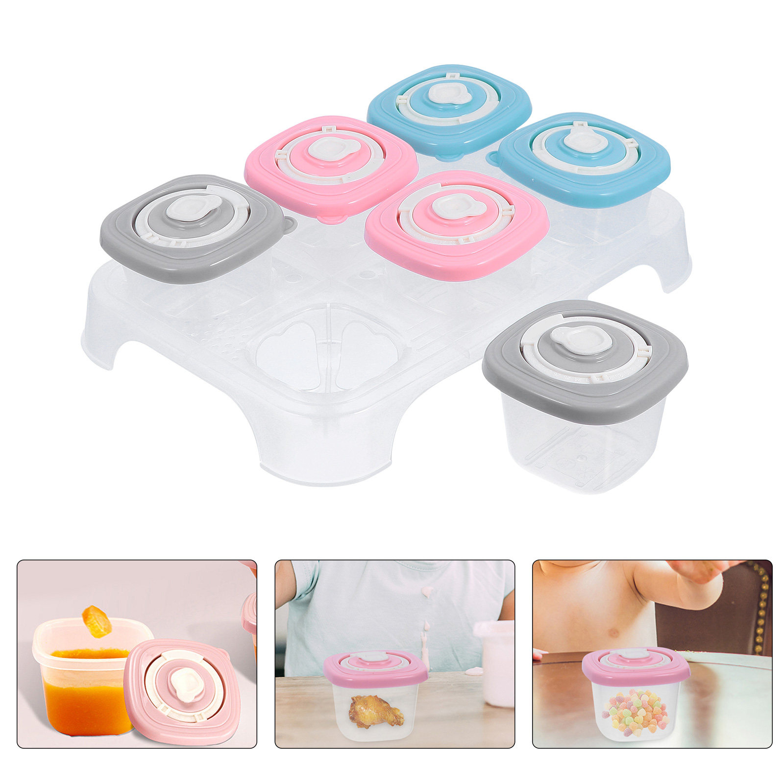 Baby Food Organizer - 1 zestaw pojemników na żywność dla