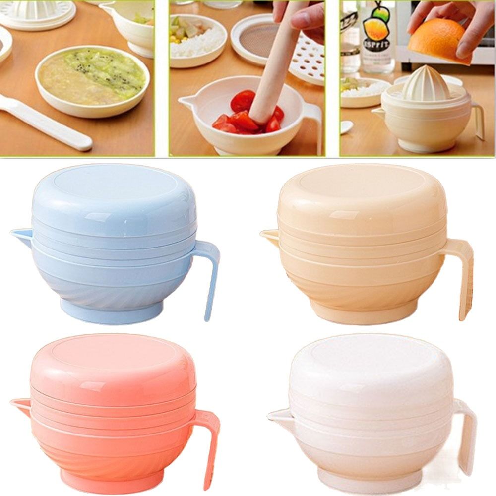 Baby Food Kit - 7-częściowy przenośny zestaw do mielenia żywności,