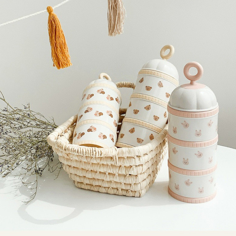 Baby Food Organizer - Słodki miś pudełko na mleko w