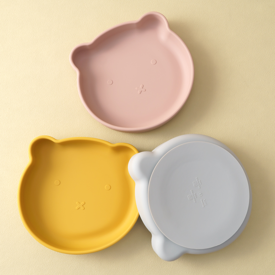 Baby Food Kit - 1PC Silikonowe naczynia dla niemowląt Talerz