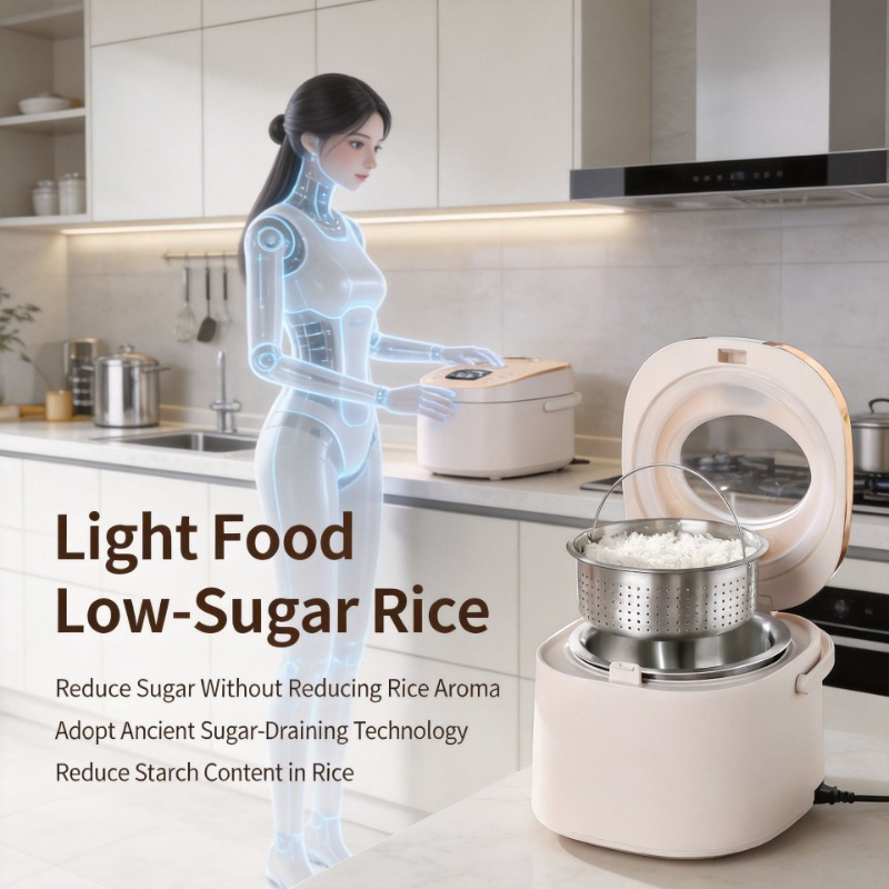 Baby Food Steamer - Inteligentny elektryczny parowar do ryżu o