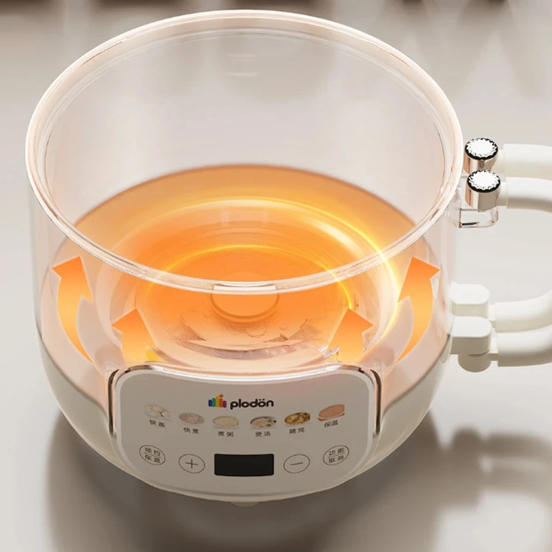 Baby Food Steamer - Elektryczny garnek wielofunkcyjny 1.6L Mini Hotpot