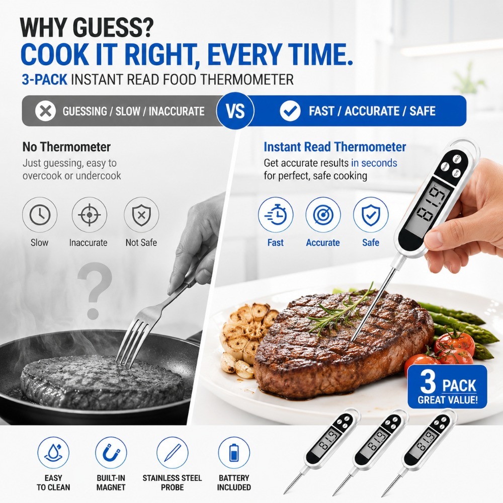 Cyfrowy termometr z sondą, sze – Baby Food Meat recenzja i cena