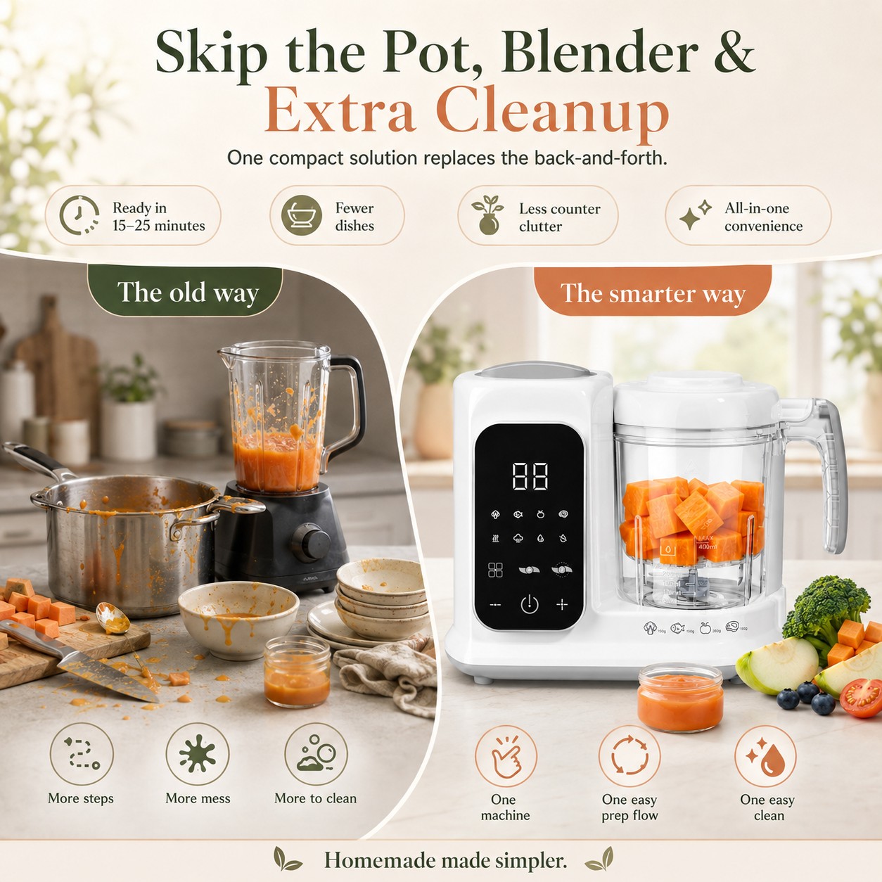 Urządzenie do przygotowywania  – Baby Food Blender And Steamer recenzja i cena