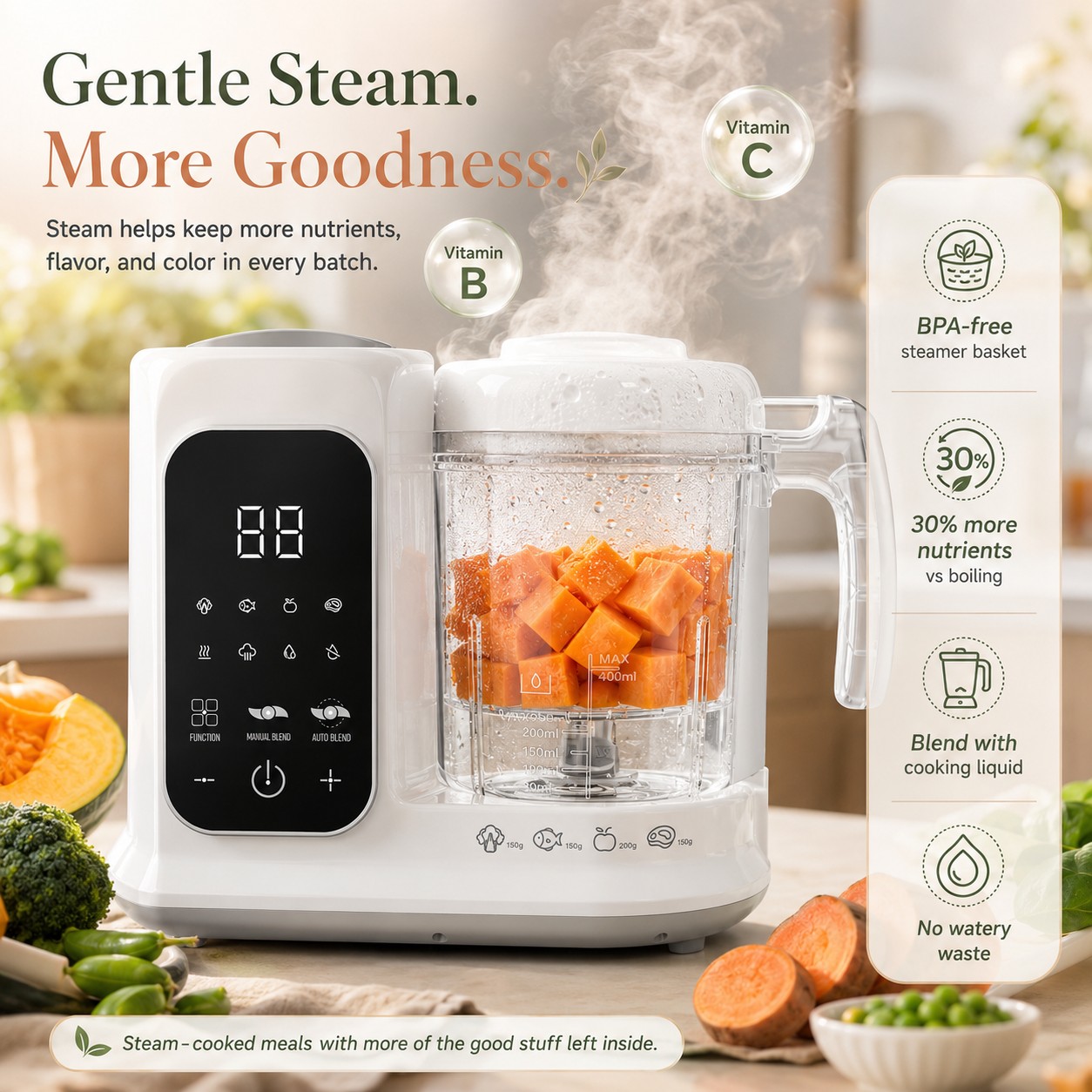 Urządzenie do przygotowywania  – Baby Food Blender And Steamer recenzja i cena